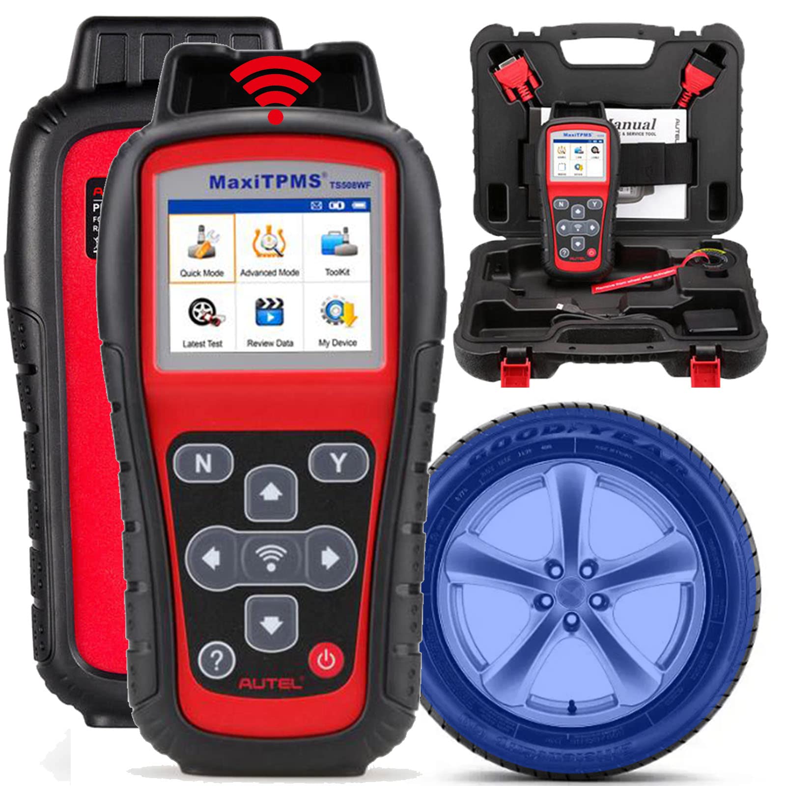 Autel MaxiTPMS TS508WF TPMS Programming Tool TPMS Relearn/Reset MX Sensor Free Clear TPMS DTCs Activate Tire Sensor Program MX Sensor Advanced TS401 / TS408 / TS508