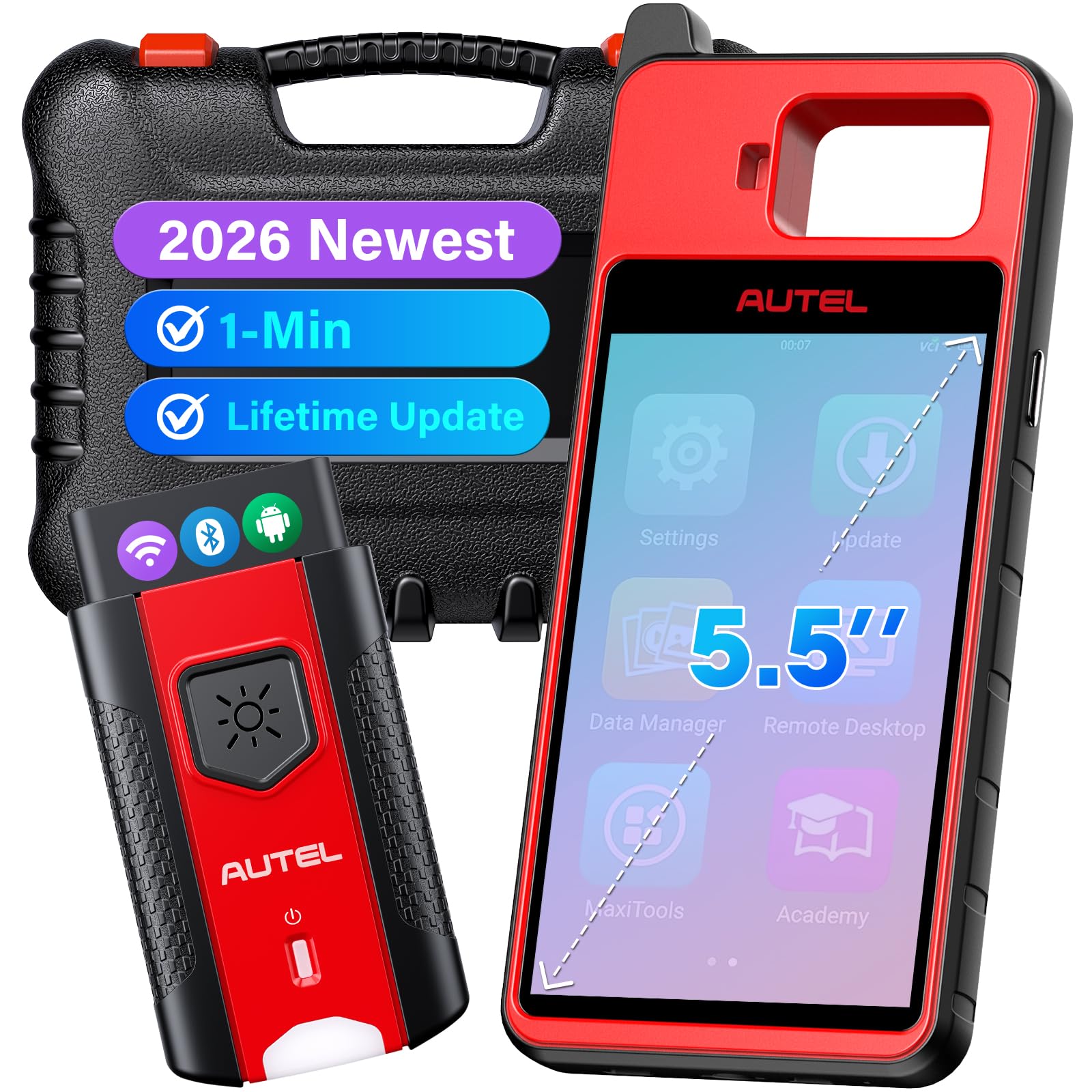 Autel OBD2 Scanner MaxiiM Diagnostic Tool, Autel Scanner for Home Mechanics & DIYers, 2026 Updated Hardware 2.0 (Model KM Series 100)