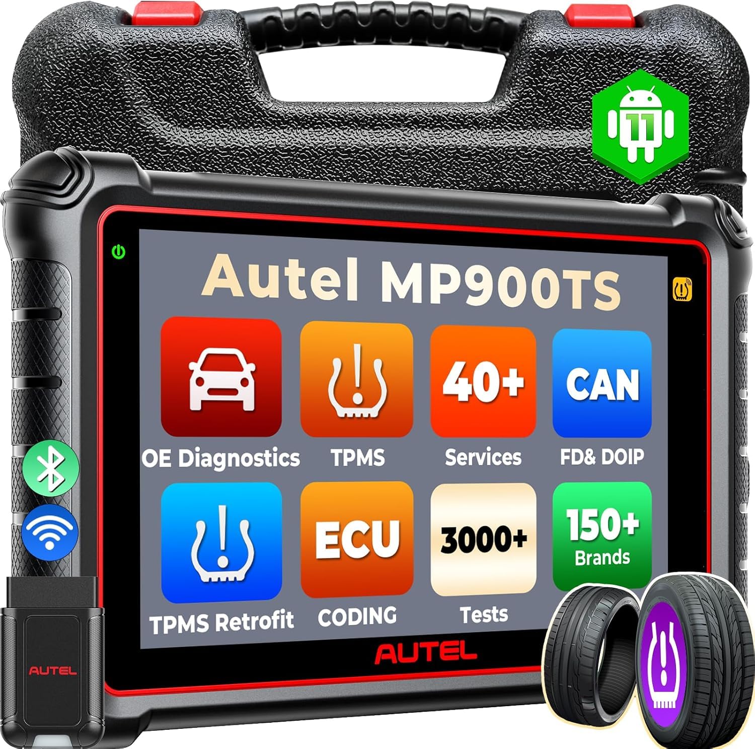 Autel Scanner MaxiPRO MP900TS, 2026 8in MP900-TS Top TPMS as MS906 Pro-TS, Up of MaxiSYS MS906 PRO MS906TS MK900TS, Advanced Function 40+ Service, Bidirectional Scan Tool, Aut0 Scan 2.0 CAN FD&DOIP